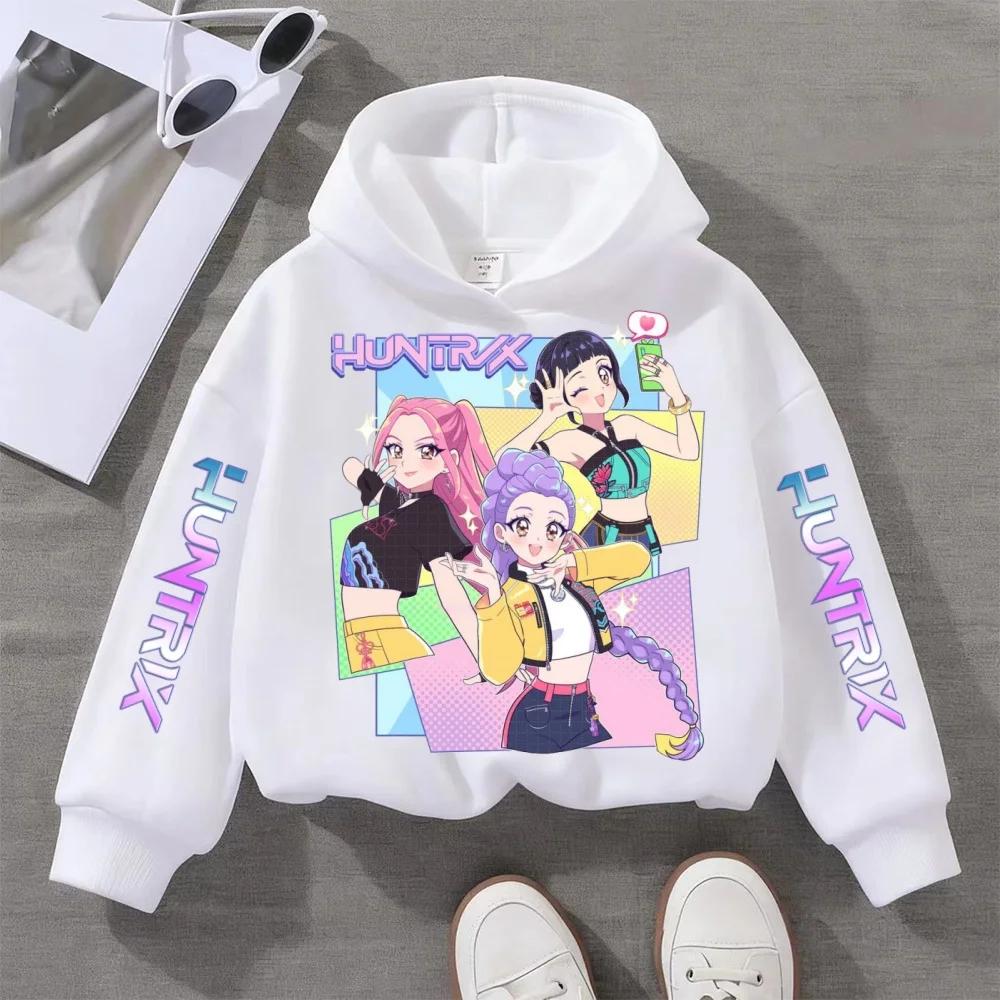 2025 New KPop Devil Hunter Cute Printed Boys and Girls Hooded Sweatshirt Children's Autumn and Winter Casual Fashion Warm Hooded Sweatshirt