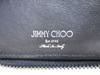 Authentic Jimmy Choo Black White Leather Bifold Wallet Compact Wallet Lawrence #9752  Refurbished