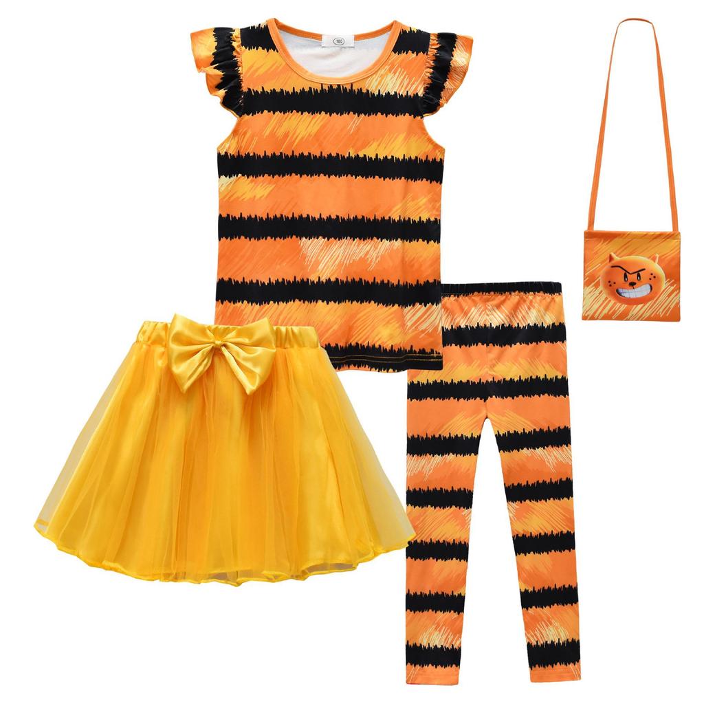 Children Cosplay Costume Girl dog man petey Clothing Halloween Carnival Set Blouse Skirt Sets Summer Casual Suit Party Costume