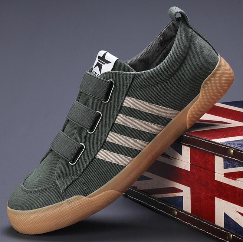 Classic Canvas Shoes Men Flat Shoes Men's Vulcanized Sneakers Shoes Spring Couple Student Casual Lace-up Zapatos Hombre
