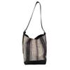 Lazy Wind Premium Sense Large Capacity Bucket Bag Commuter Versatile Messenger Bag Retro Striped Tote Bag