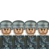 Andra världskriget Militära Tyska Soldater Figurer Hjälm Byggklossar Armé Infanteri Krigare Skytt Pansar Kanon Väst Vapen Klossar Leksaker