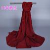 Luxury Chiffon Silk Scarf Spring Summer Scarf Women Head Scarf Beach Shawls Bandana Headband Muslim Hijabs Black Scarf/Scarves