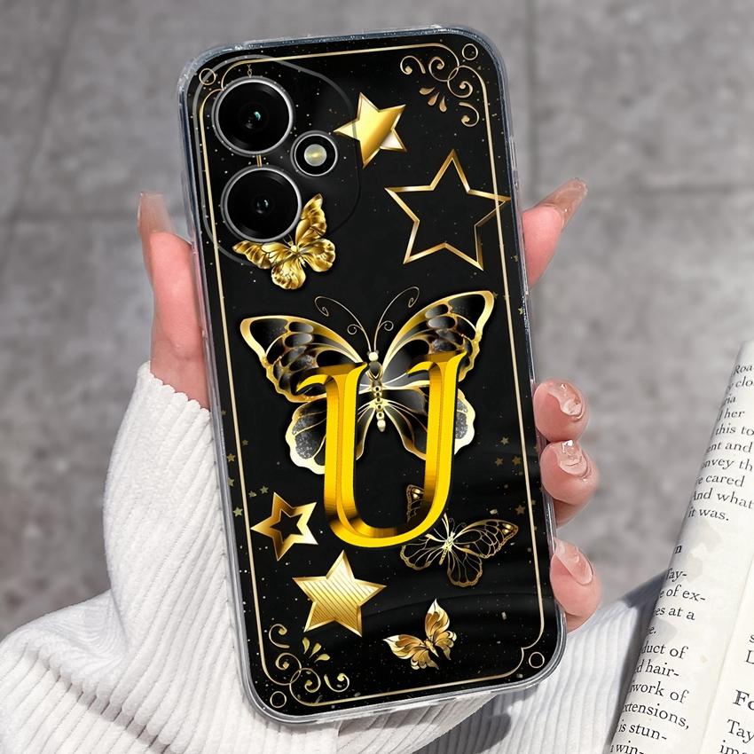 Fashion Letter Butterfly Pattern Phone Case For Honor 400 300 200 Pro Lite Smart 50S 30S 20S 20i 10i Soft Clear Back Cover For Honor Cellphone Casing