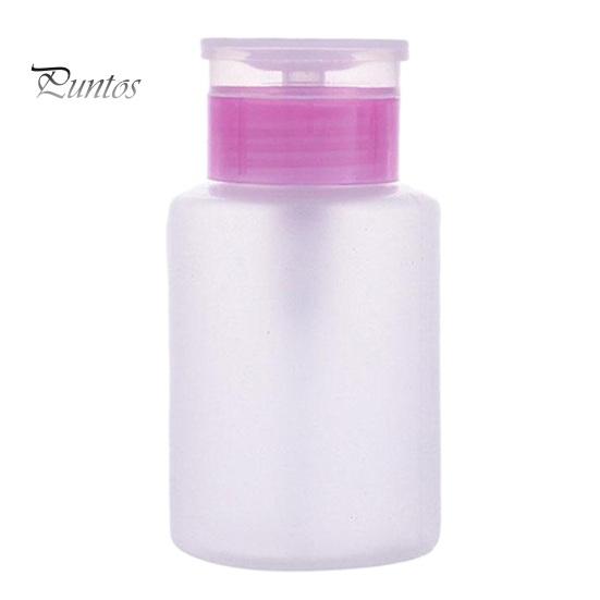 

150 мл флакон с воздушным давлением, маникюрный инструмент, компактный прочный диспенсер для снятия лака, универсальный флакон с присоской розовый