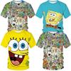 Cute 3d Spongebob Squarepants Cartoon T-shirt For Boys And Girls