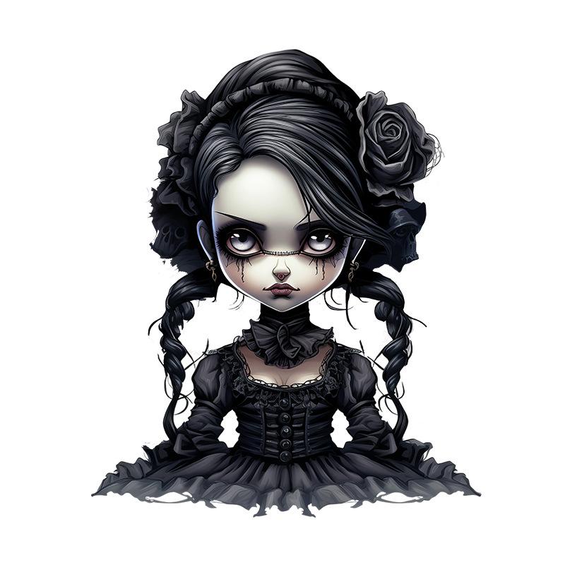 

Наклейка Кукла Ужасов Украшение на Хэллоуин Страшный Декор Комнаты Дверь Стена Искусство Вечеринка Фестиваль Домашний Декор 30x30CM разноцветный