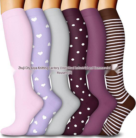 Cross-border Over-the-Knee Compression Yoga & Sport Socks Set