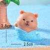 Ornamental Garden Resin Small OrnamentsSummer Capybaras Fish Tanks Aquarium Decoration Accessories