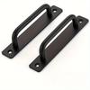 2pcs Barn Door Handles, Sliding Door Handle, Black Cabinet Handles, Door Pull Handle, Sliding Closet Door Handle for Hotels