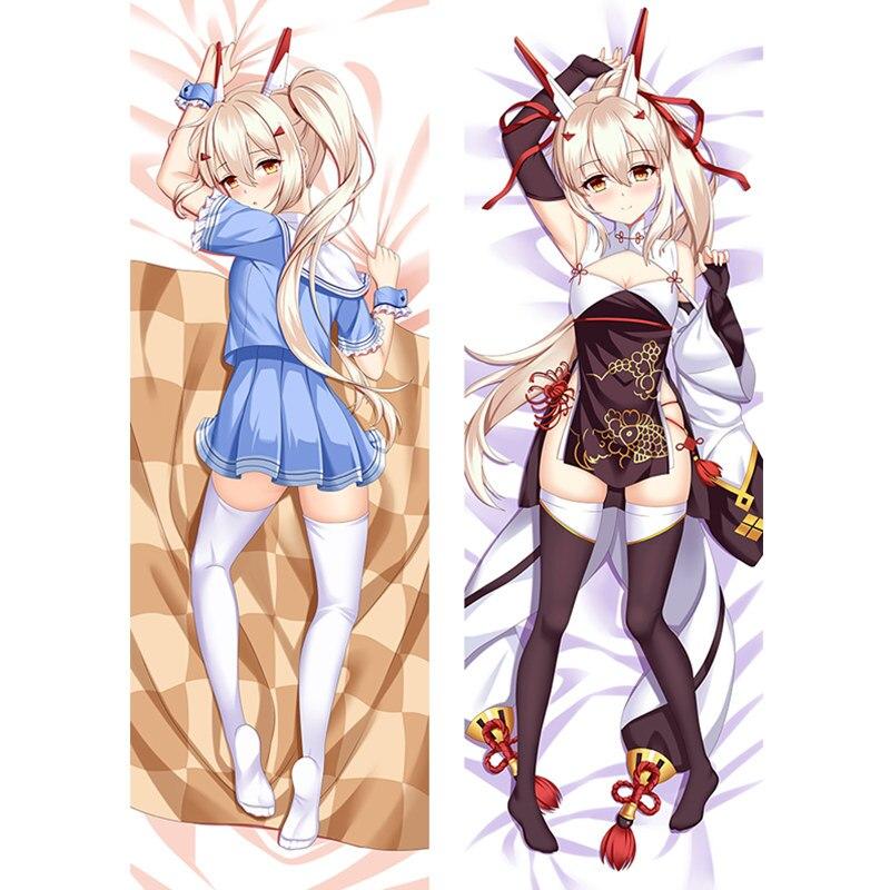 

60x180 см Новое поступление аниме игра Azur Lane наволочки Dakimakura чехол 3D двустороннее постельное белье обнимающее тело наволочка кожа персик