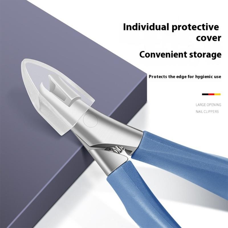 Toenail Clippers for Thick Toenails,Sharps Heavy Duty Nails Cutter Angled Head Toe Nail Clippers with Wide Jaw Opening