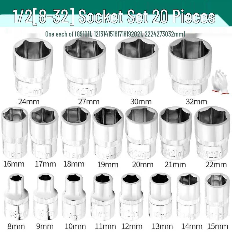 Greener 1/2-inch Hex Socket Set