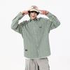 Trendy Spring and Autumn Shirt Jacket Men's Loose Casual Denim Pure Cotton Long-sleeved Youth Shirt