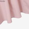 ZANZEA Women Long Sleeve Blouse and Long Skirts Casual Two Piece Suit Sets