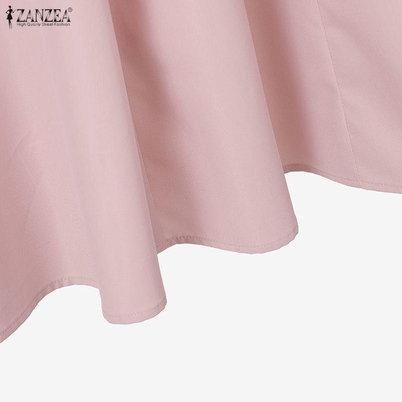 ZANZEA Women Long Sleeve Blouse and Long Skirts Casual Two Piece Suit Sets