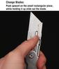 Mini Folding Utility Knife Set Quick Change Pocket Utility Knife with Belt Clip Blade Knife for Cutting Box Paper EDC Tool