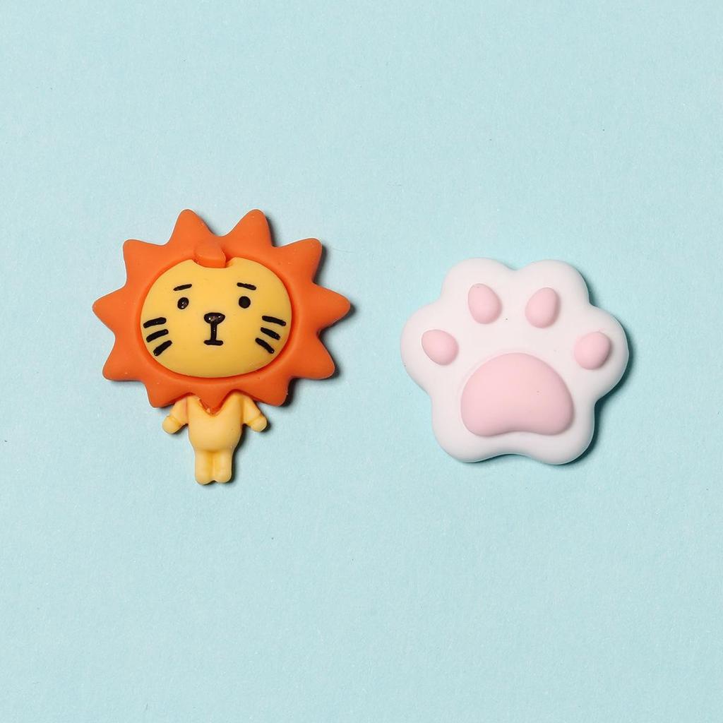 Cartoon Animal Resin Figurines: DIY Jewelry, Hair Accessories, Storage Box, and Phone Case Patches.