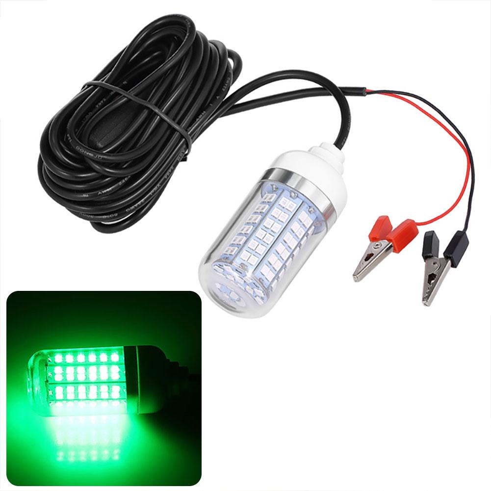 Utomhus LED-fiskeljus undervattensfiskelodslampa Ac/dc12v/24v Vattentät fisklureljus med 5 m nätsladd