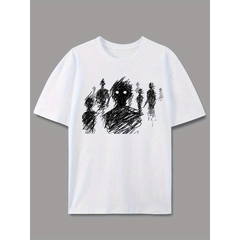 Men'S Top, Casual Short-Sleeve Round-Neck T-Shirt, Suitable for Summer And Spring, Men'S Summer Outdoor Clothing