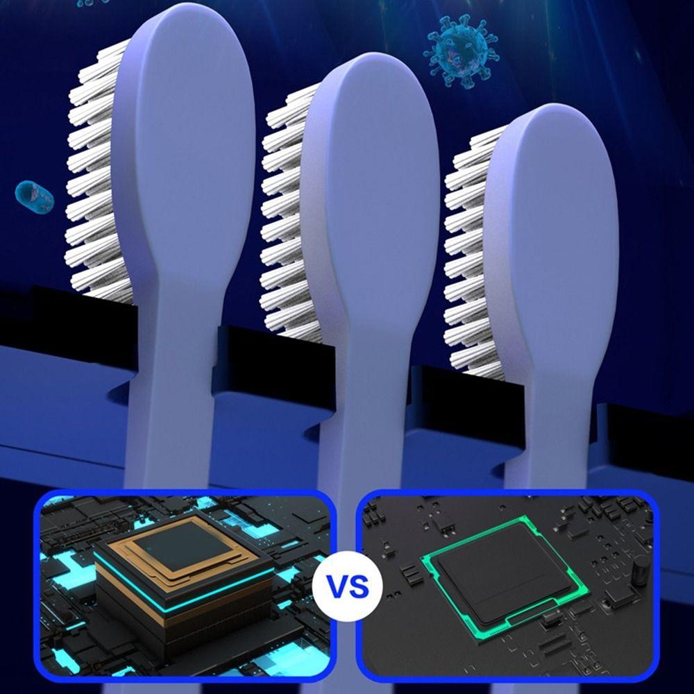 No Punching Smart Toothbrush Rack Plastic Toothbrush Intelligent Drying Rack  for Home