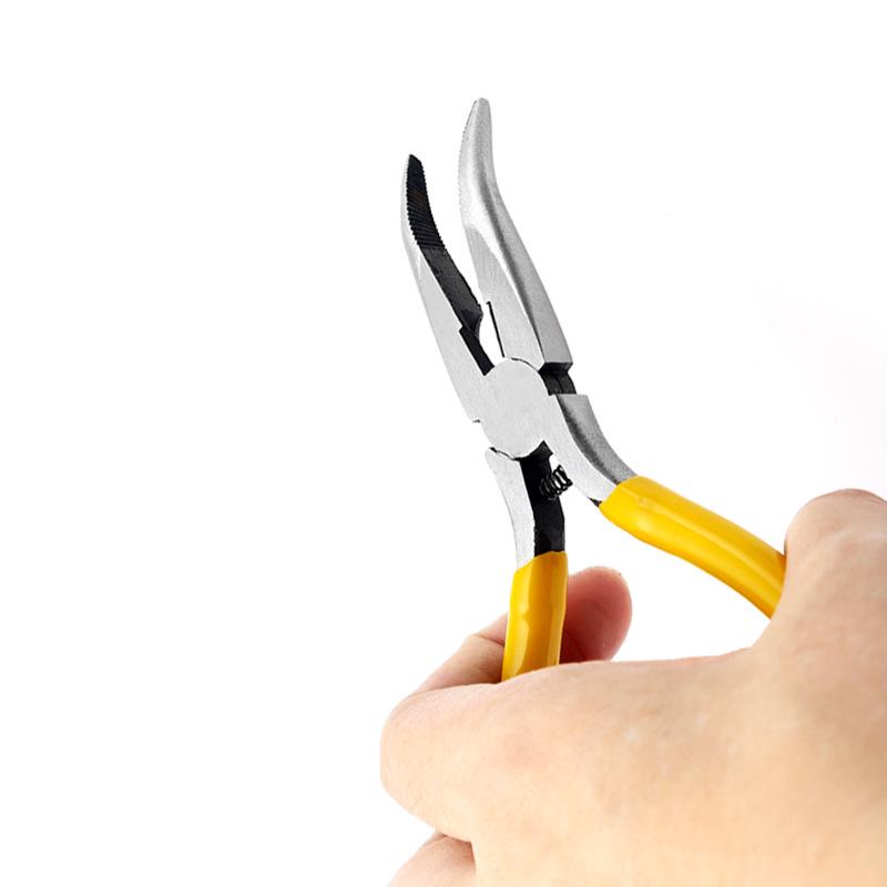 5-inch Mini Pliers Set: Needle-Nose, Bent-Nose, Wire Cutters for Jewelry Beading & DIY.