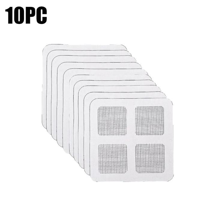 10 шт. одноразовые наклейки для слива пола, антиблокирующиеся фильтры для кухонной раковины для ванной комнаты 10pcs белый