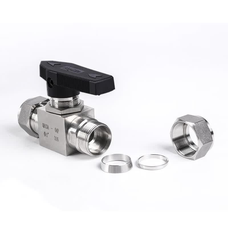 Diannan Q91SA Stainless Steel Dual Ferrule Ball Valve