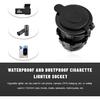 Sun Walker 12V Car Cigarette Lighter Socket, Waterproof Plug Power Outlet Replacement with Wire & Fuse, Female Cigarette Lighter Receptacle for Car