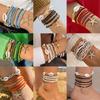 1 Set Moda Stella Marina Conchiglia Conchiglia Braccialetto Perline Per Donne Ragazze Stile Boemo Casual Carino Trendy Braccialetto Perline Gioielli Regalo