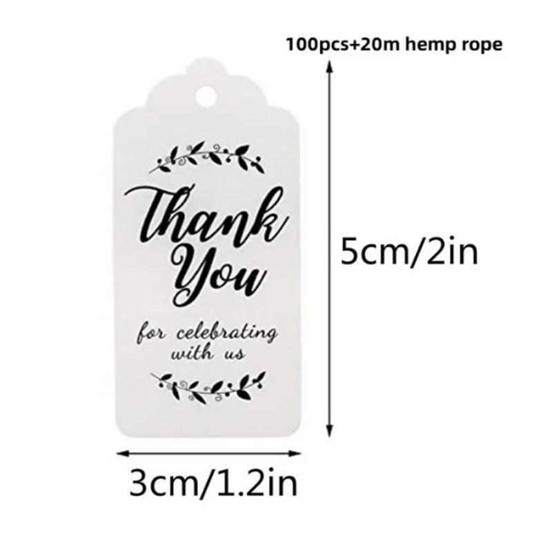 100pcs+20m hemp rope. Thank you for celebrating with us. Handmade tags, gift decorations, blank price tags