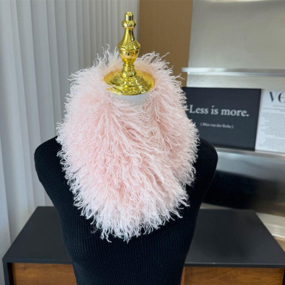 Magnetic Attraction Plush Scarf for Women Winter Warm Neck Warmer  for Outdoors
