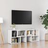 VidaXL TV Stand High Gloss White 104x30x52 Cm Chipboard
