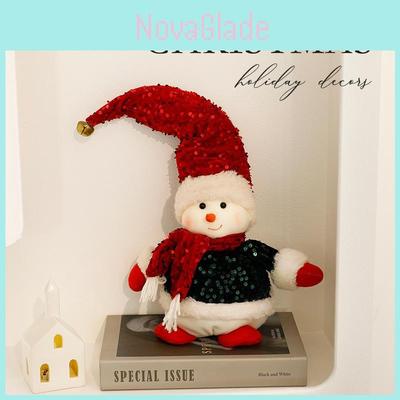 Christmassanta Snowman Reindeer Plush Figures For Holiday Decor And Gift Giving