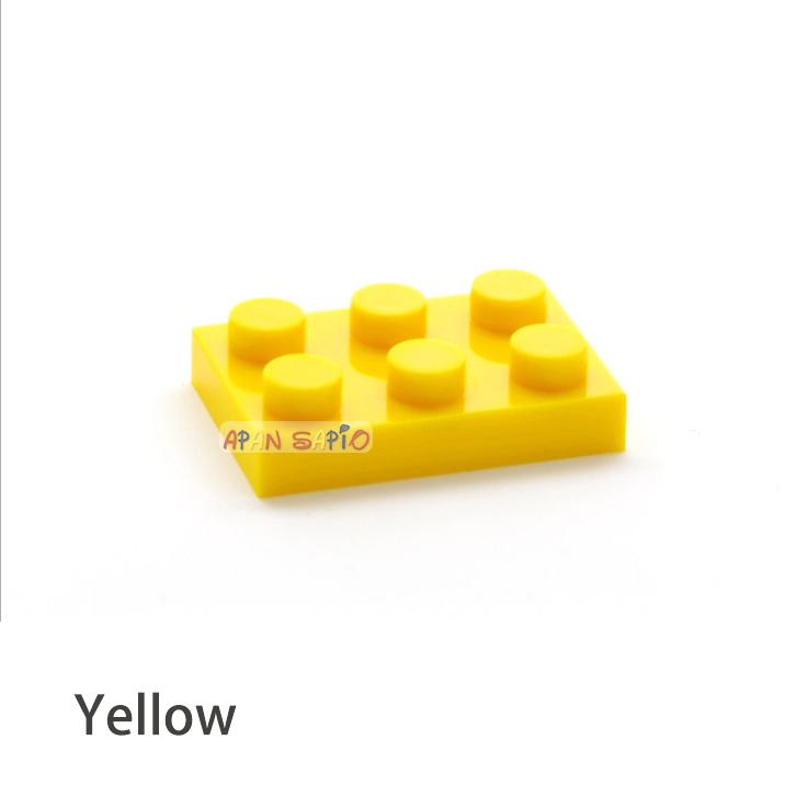 50pcs DIY Building Blocks Thin Figures Bricks 2x3 Dots 12Color Educational Creative Size Compatible With 3021 Toys for Children