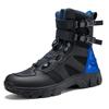 QK1128 men's shoes motorcycle riding shoes locomotive shoes shift shoes racing high top rotating buckle autumn and winter riding boots