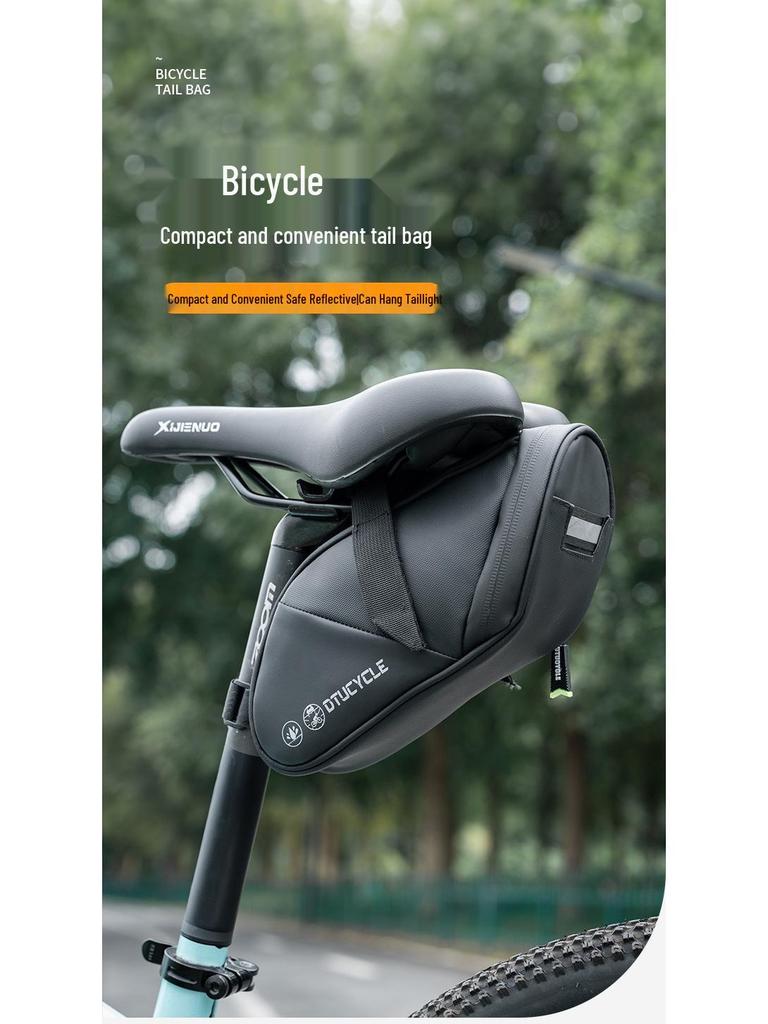 Water-Resistant Portable Saddle Bag for Road and Mountain Bikes