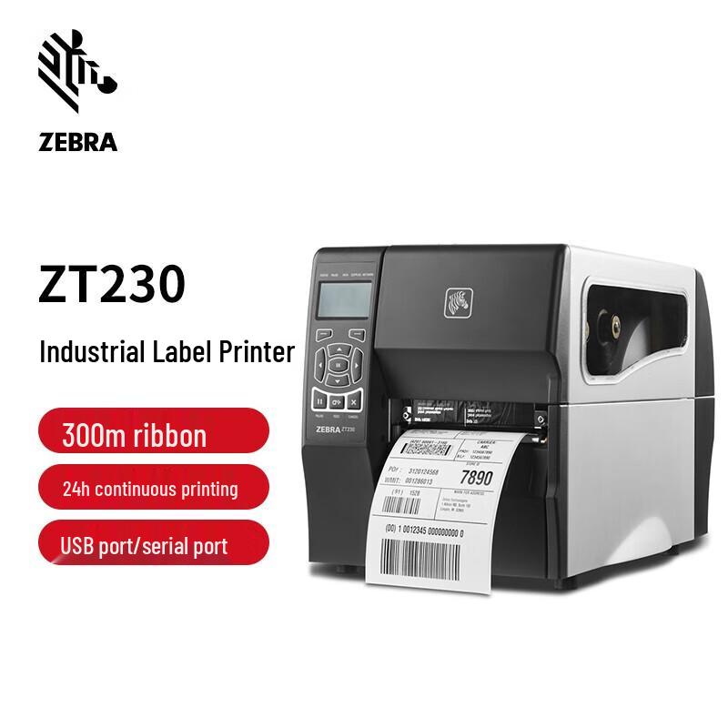 

Zebra ZT230 Industrial Barcode Label Printer