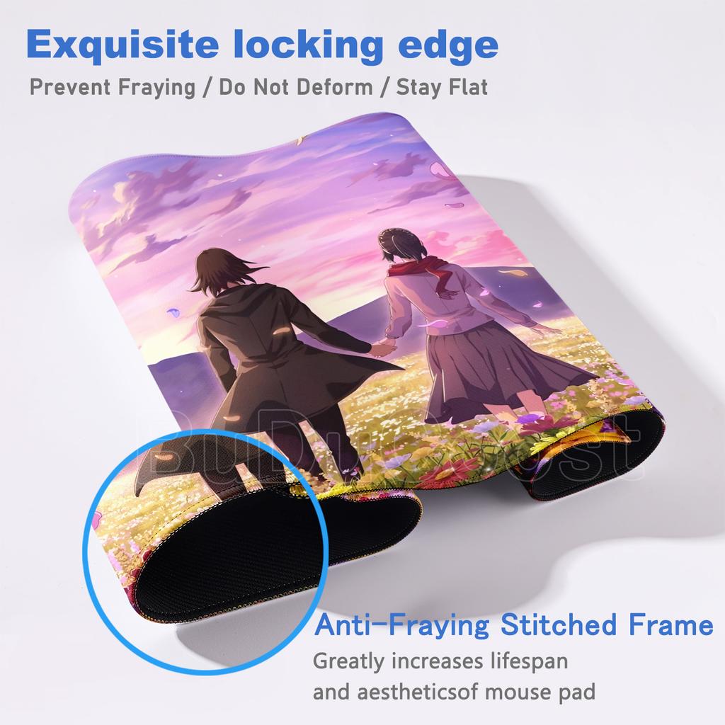New Cool Anime Attack On Titan Large Mouse Pad Computer Non-slip Mousepad XXL 900x400mm Gaming Laptop Keyboard Mouse Mats Carpet