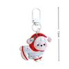 Cute Resin Sheep Keychain Animal Cartoon Funny Lamb Key Ring Creative Charm Bag Pendant Backpack Decoration