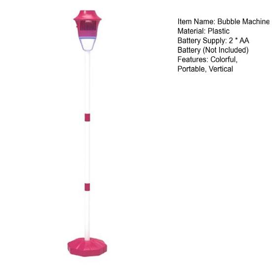 Bubble Machine Stand Automatic Bubble Maker with Night Light And Music Outdoor Vertical Bubbles Machine for Wedding Birthday Picnic Camping Party