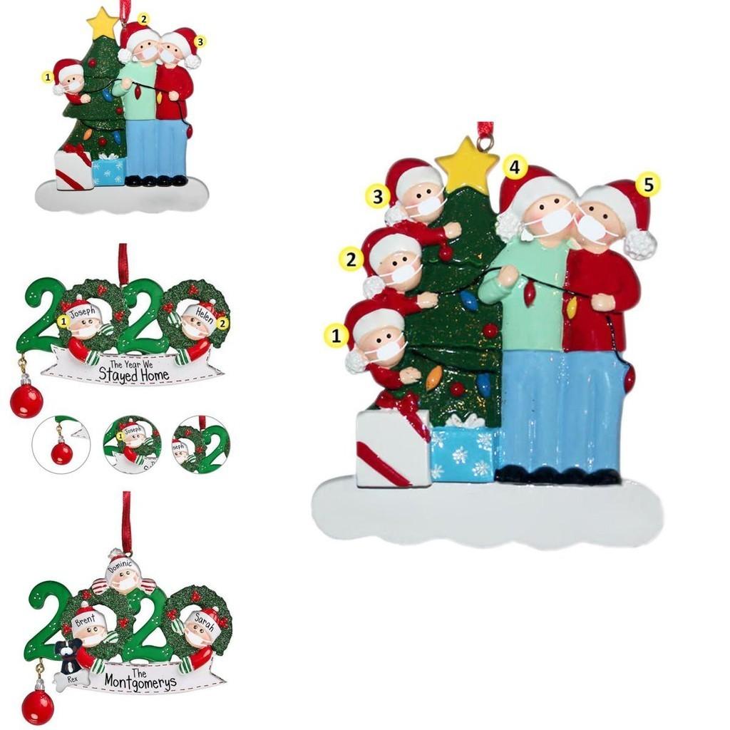 2020 Christmas Tree Ornament Quarantine Family Xmas Lockdown Decoration For Unique Festive Spirit
