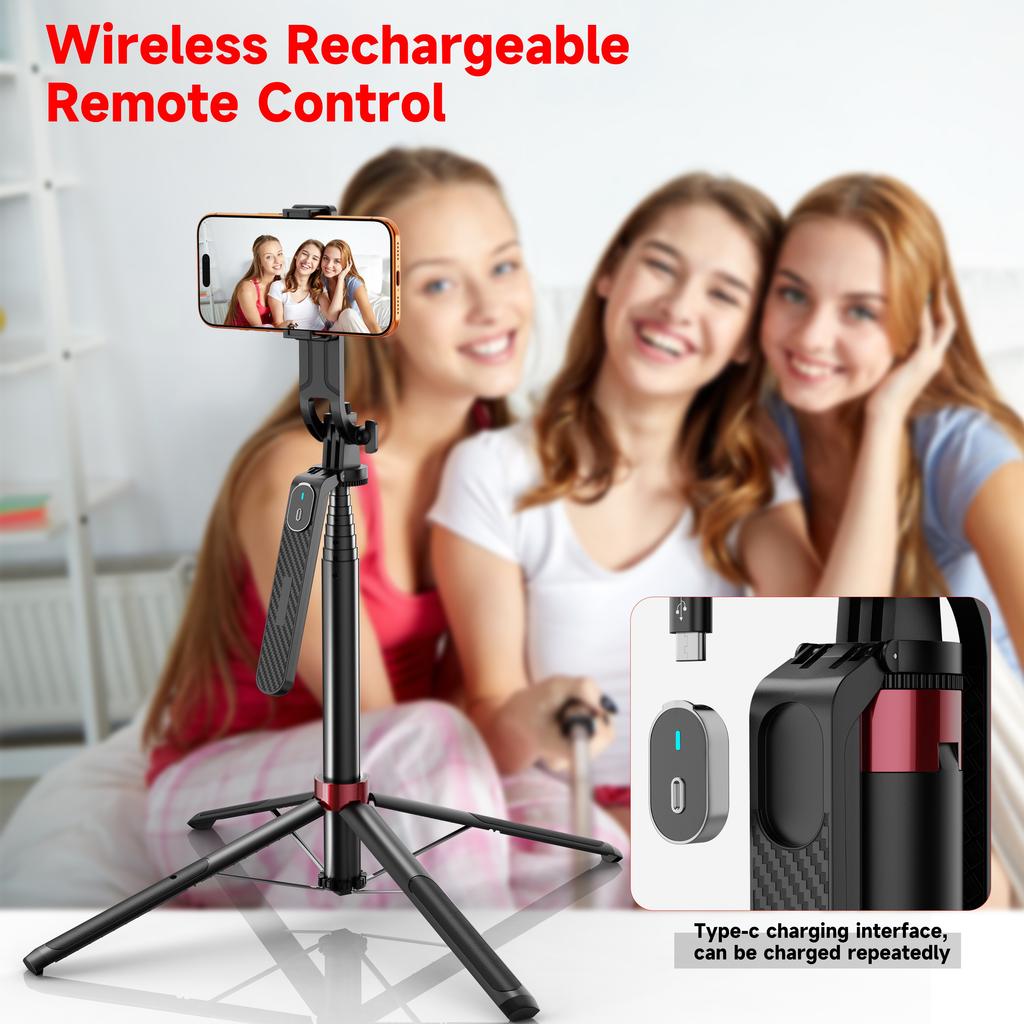 NeePho Travel Light Capture Panoramas Bluetooth Remote 4-Leg Stable Portable Selfie Stick Tripod NP-P185PLUS 7