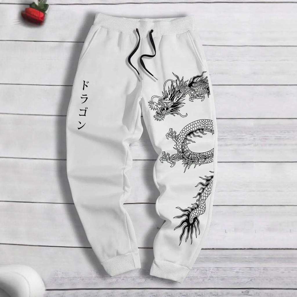 Sports Pants for Men Trendy Versatile Men's Pants Loose Trousers Spring and Autumn Casual Retro Pants Sweatpants