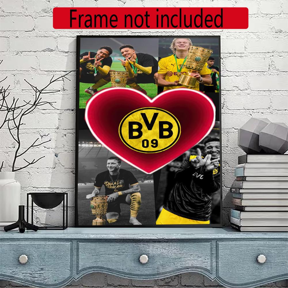 Borussia Dortmund 5D Diy Diamond Painting Round Diamond Diy Frameless Holiday Artwork Suitable For Home Office Wall Decoration