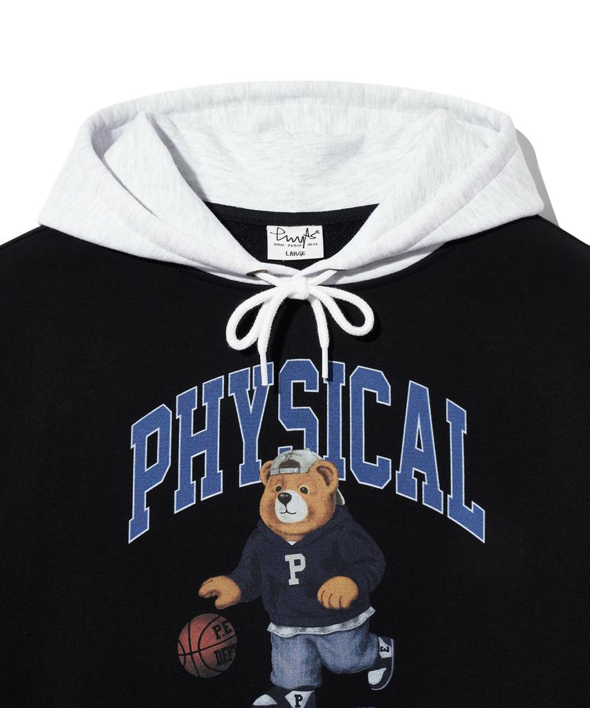 Basket Beginner Bear Hoodie_Black