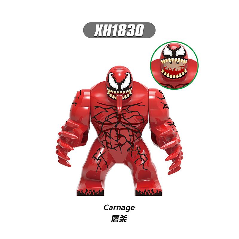 Marvel superhero building blocks, Spider Man, Venom, action characters, toys, anime characters, assembled dolls, birthday gifts
