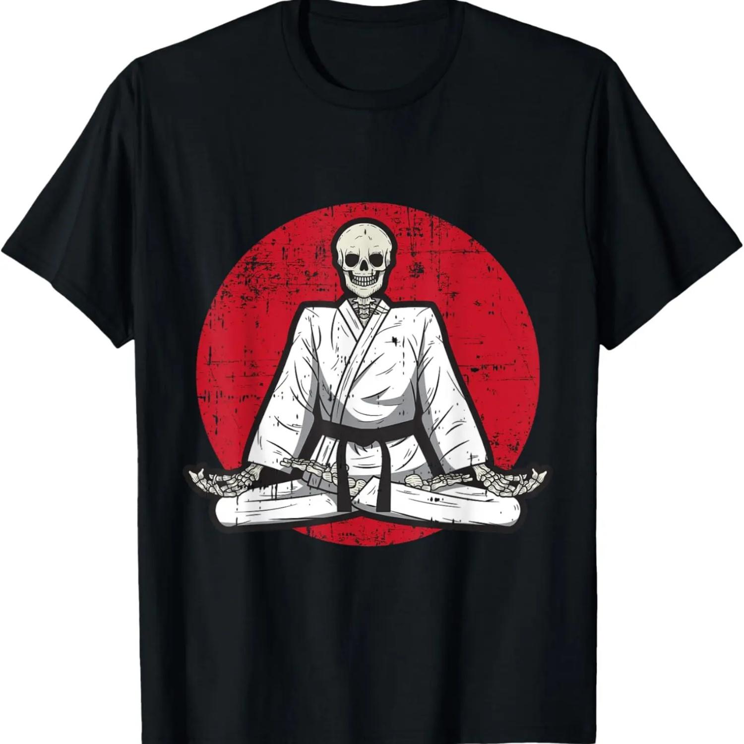 

Skeleton Black Belt Martial Arts Cool MMA Fighter Gifts T-Shirt XXXXXL чорний