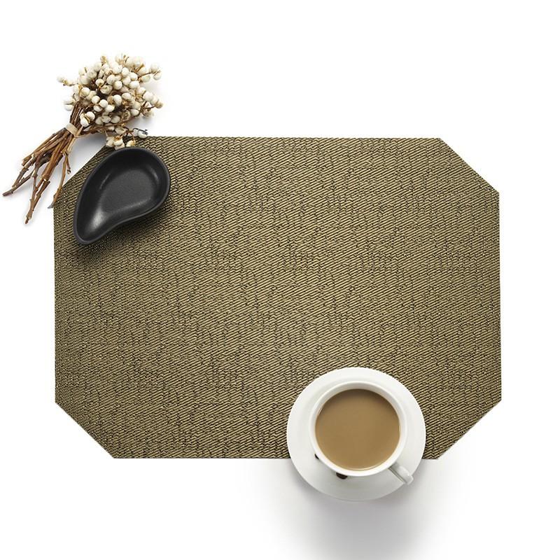 Pack of 4pcs Table Placemats PVC Table Mats Heat Insulated Pad Dinner Table Decor Japanese Style Mats 40x30cm