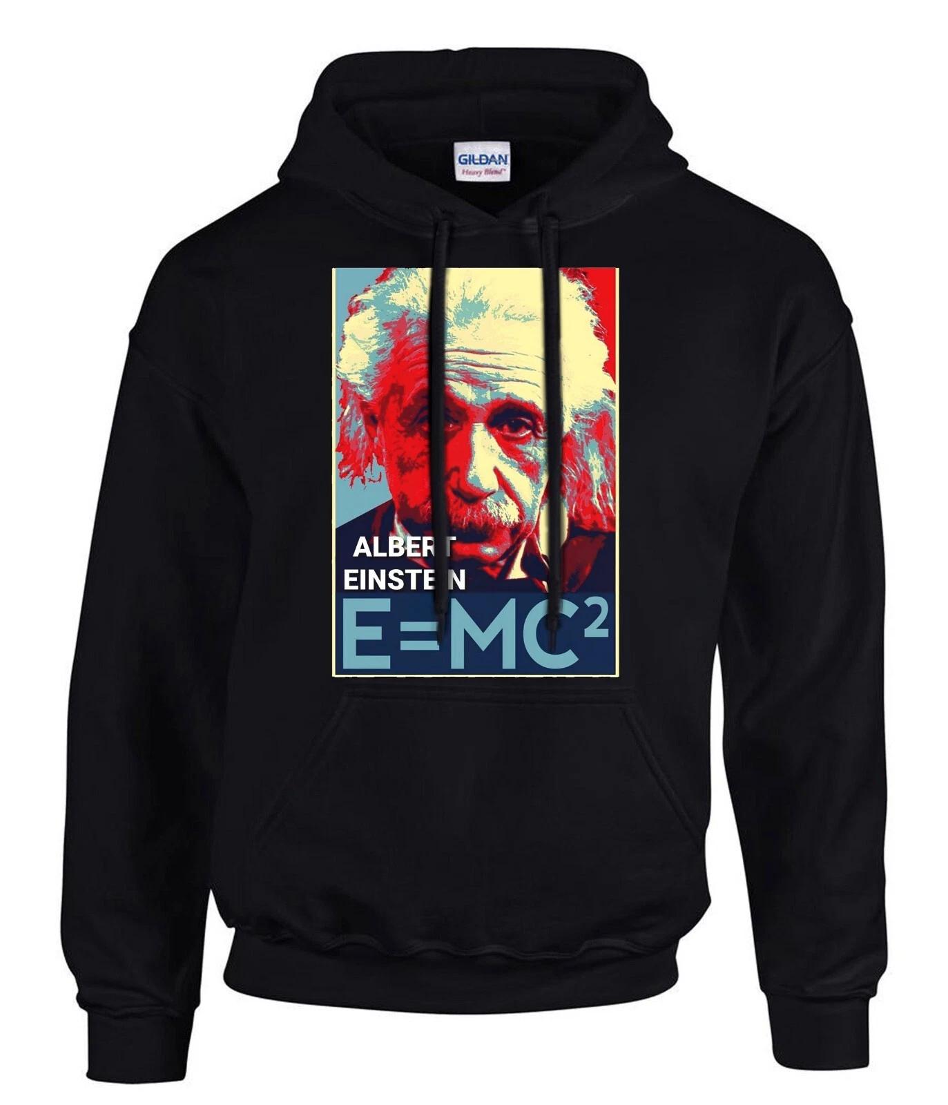 EINSTEIN ALBERT Schwarze Hoodies Kapuzenpullover -31062 -SW XXXXL